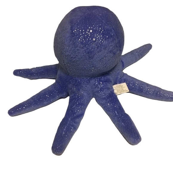 𝅺OCTOPUS purple stuffie metallic sparkles by Rinco 2010 Great condition. - Picture 2 of 5